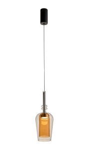 251010-AM TAGNA LAMPA WISZĄCA CZARNA/BLACK AMBER Zuma Line