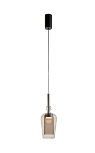 251010-SM TAGNA LAMPA WISZĄCA CZARNA/BLACK SMOKY Zuma Line