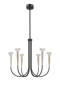 P0603-06F-SDB1 BOSTON LAMPA WISZĄCA CZARNY MAT+ZŁOTA/MATT BLACK+FRENCH GOLD Zuma Line