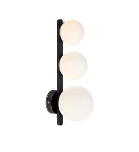 Kinkiet PURO WALL 3L BLACK/OPAL IP44 Markslojd