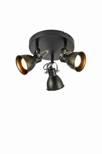 Lampa sufitowa MION Czarny 3xGU10 108847 Markslojd
