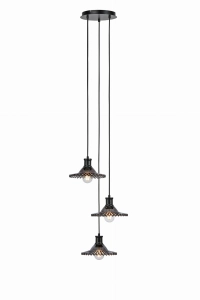Lampa wisząca NOVIA Czarny, Dymny 3xE27 108853 Markslojd