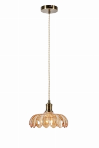 Lampa wisząca KURAGE Mosiądz antyczny, biały 1xE27 108858 Markslojd