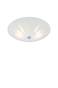 Plafon PETAL E27 White, Chrome 108899 Markslojd