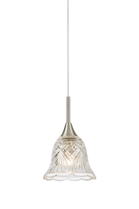Lampa wisząca LUNA E14 Clear, Satin Nickel 109012 Markslojd