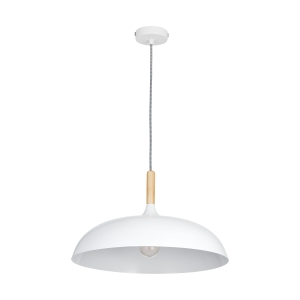 Lampa wisząca SAUCER 45 cm -  biała minimalistyczna oprawa do wnętrz nowoczesnych ST-5219 white Step into Design