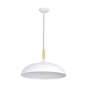 Lampa wisząca SAUCER 45 cm -  biała minimalistyczna oprawa do wnętrz nowoczesnych ST-5219 white Step into Design
