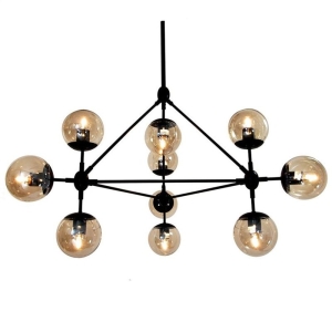 Lampa wisząca ASTRIFERO-10, 90 cm -  bursztynowo czarna  ST-9047-10 amber Step into Design