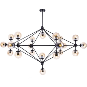 Lampa wisząca ASTRIFERO-21, 165 cm -  bursztynowo czarna  ST-9047-21 Step into Design