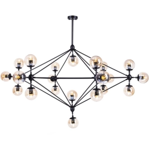 Lampa wisząca ASTRIFERO-21, 165 cm -  bursztynowo czarna  ST-9047-21 Step into Design