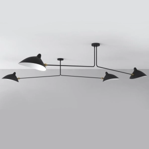 Lampa wisząca CRANE-2P dwuramienna czarna  P8702 Step into Design