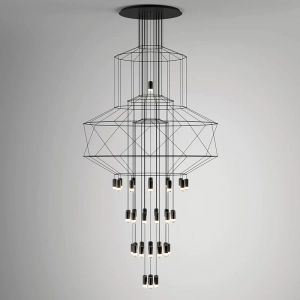 Lampa wisząca LINEA-43 czarna 90 cm XT100-43P Step into Design