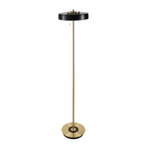 Lampa podłogowa ARTDECO 162 cm - czarno - złota nowoczesna MF8872 black Step into Design