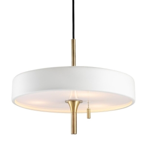 Lampa wisząca ARTDECO 35 cm biało złota MP8872 white Step into Design