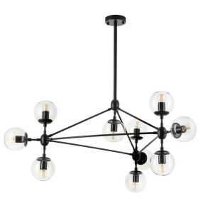 Lampa wisząca ASTRIFERO-10, 90 cm -  transparentno czarna ST-9047-10 transparent Step into Design