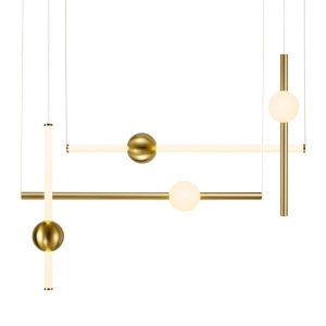 Lampa wisząca O-LINE S-4 - LED, 79 cm, mosiądz ST-1691S-4 Step into Design