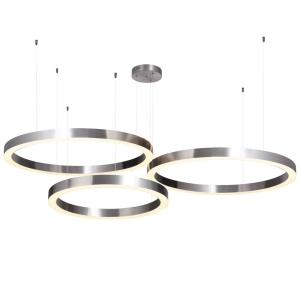 Lampa wisząca CIRCLE 60+80+80 -  LED, ring nikiel na 1 podsufitce ST-8848-60+80+80 nickel Step into Design