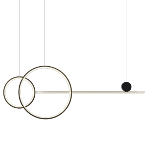 Lampa wisząca NEW AGE LED 120 cm - oprawa sufitowa czarna MP0082-L120 Step into Design