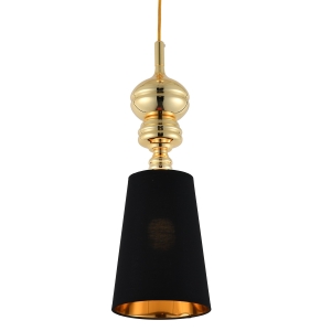 Lampa wisząca QUEEN-1 złoto czarna 18 cm MP-8846-18 black gold Step into Design