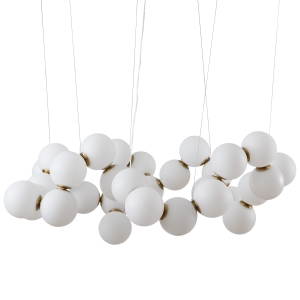 Lampa wisząca CORALLI-100 biało-mosiężna 100 cm  DP0254-1000 Step into Design