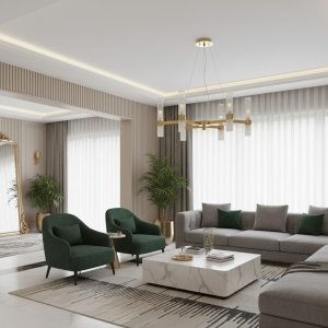 Lampa wisząca CANDELA-6 złota 70 cm DN1505-6 gold Step into Design
