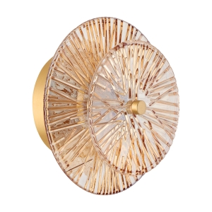 Lampa ścienna LUXIO LED bursztynowa 20 cm  ST-3315-2 copper Step into Design