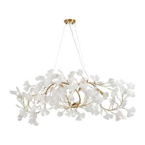 Lampa wisząca BOTANIKA WAVE 125 cm - złota, G9, regulowana,designerska XY080P-120 Step into Design