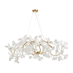 Lampa wisząca BOTANIKA WAVE 125 cm - złota, G9, regulowana,designerska XY080P-120 Step into Design