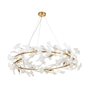 Lampa wisząca BOTANIKA 100 cm - złota, G9, regulowana, designerska XY080P-100 Step into Design