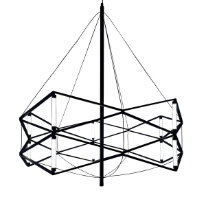 Lampa wisząca SPACE LED czarna 60 cm ST-9858 P/S black Step into Design