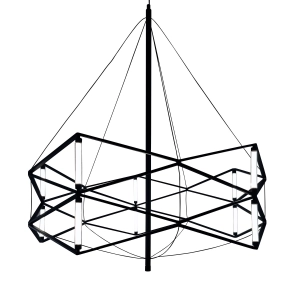 Lampa wisząca SPACE LED czarna 60 cm ST-9858 P/S black Step into Design
