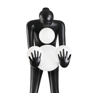 Lampa podłogowa WOMAN-2 BLACK czarna 190 cm DN433-F black Step into Design