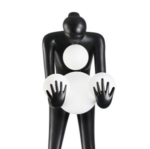 Lampa podłogowa WOMAN-2 BLACK czarna 190 cm DN433-F black Step into Design