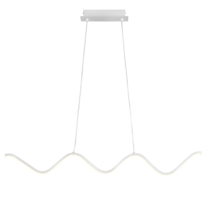 Lampa wisząca ZIGZAG 90 cm - LED, biała, falista listwa ST-MD240602 WHITE Step into Design