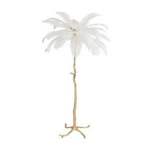 Lampa podłogowa EMU 170 cm - pióra białe ST-DN127-F white Step into Design