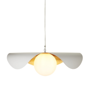 Lampa wisząca ENZO 80 cm - biało złota  ST-F22020601-D80 white Step into Design