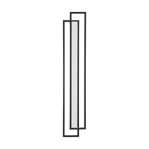 Lampa ścienna SYMMETRY-160 LED czarna 160 cm ST-MD1027M Step into Design