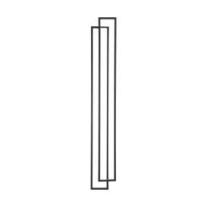 Lampa ścienna SYMMETRY-200 LED czarna 200 cm ST-MD1027L Step into Design