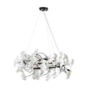 Lampa wisząca BOTANIKA 80 cm -czarna, G9, regulowana, designerska XY080P-80 black Step into Design