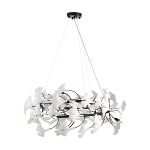 Lampa wisząca BOTANIKA 80 cm -czarna, G9, regulowana, designerska XY080P-80 black Step into Design