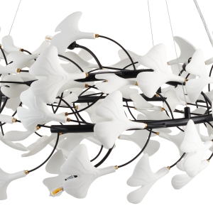 Lampa wisząca BOTANIKA 150 cm - czarna, G9, regulowana, designerska  XY080P-150 black Step into Design