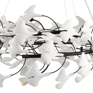 Lampa wisząca BOTANIKA 150 cm - czarna, G9, regulowana, designerska  XY080P-150 black Step into Design