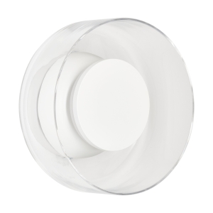 Lampa ścienna DONUT 18 – LED, szkło transparentne, biały środek ST-5072W transparent white Step into Design