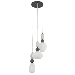 Lampa wisząca CORALS szklano-ceramiczne klosze gwint 3xE27 do salonu 11975 Nowodvorski