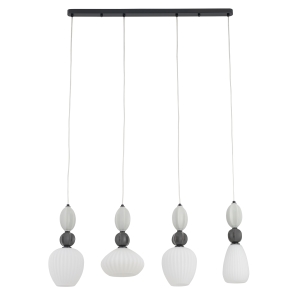 Lampa wisząca CORALS zwisy na listwie dekoracyjne klosze 4xE27 do salonu 11976 Nowodvorski