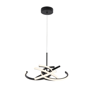 Lampa wisząca Spider 48 cm czarna LED CCT LP-1225/1P 48 BK Light Prestige