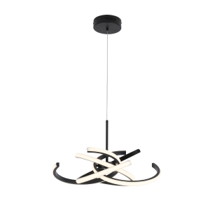 Lampa wisząca Spider 58 cm czarna LED CCT LP-1225/1P 58 BK Light Prestige