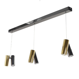 Lampa wisząca JADE 6 PENDANT Czarny złoty AZ6213 AZzardo
