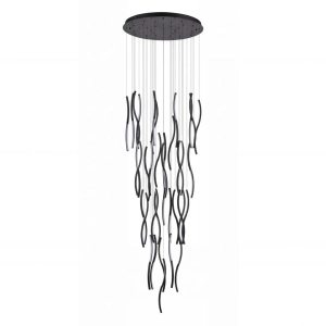 Lampa wisząca FLOW 41 PENDANT 3-STEP DIMM 3000K Czarny AZ6819 AZzardo