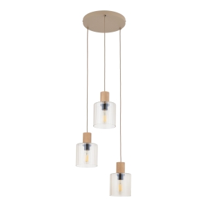 SIERRA WOOD LAMPA WISZĄCA 3XE27 11801 TK Lighting